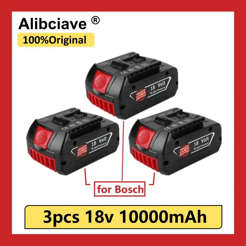 

18V 10Ah lithium-ion batteries for electric drill batteries BAT609, BAT609G, BAT618, BAT618G, BAT6142607336236+chargers