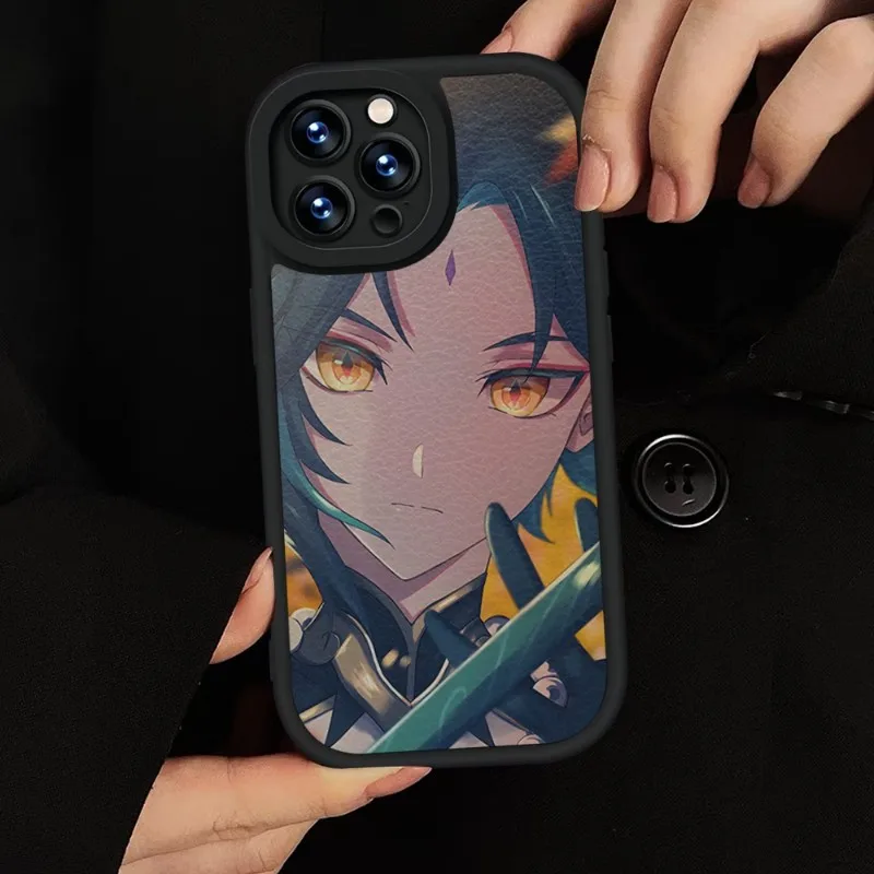 Чехол для телефона Genshin Xiao силиконовый мягкий IPhone 15 11 14 13 12 Pro Max Mini Xs X Xr 7 8 Plus SE2020