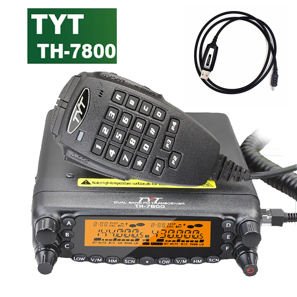 TYT TH-7800, Автомобильная рация, Двухдиапазонная 134-174/400-480 МГц ...
