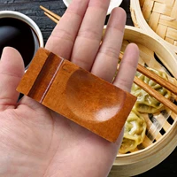 japanese wooden spoon and chopstick holder dual use square pillow chopstick rest table decoration kitchen gadget