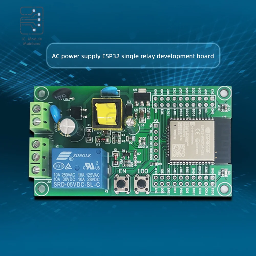 

ESP32 WiFi Bluetooth AC 90-250V Ble одиночный релейный модуль ESP32, плата разработки