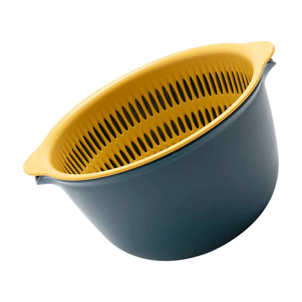 

Colander Bowl Strainer Washing Basket Fruit Kitchen Vegetable Berry Drainingdrain Setpasta Drainer Layer Double Storageveggie