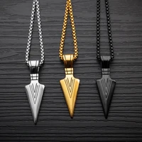 darhsen brand men statement pendants necklaces black gold silver color stainless steel box chain fashion jewelry dropship