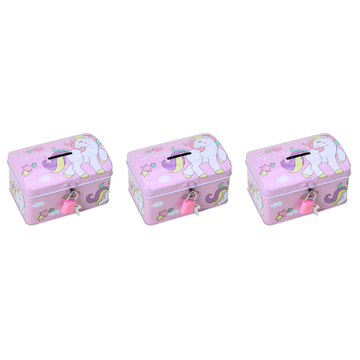 

Bankpot Money Box Piggy Savingstorage Kidsjar Printing Cartoon Lock Metal Porcelain Home Ornament Container Animal Rainbowcash