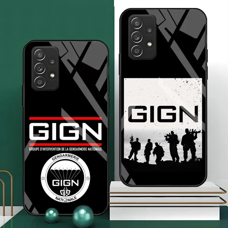 

GIGN National Gendarmerie Intervention Group Phone Case Glass For Vivo 55S 5G 73 Y30 X70 Y 31S NEO5 S SE U5 Z3 76S S10 E 12 PRO