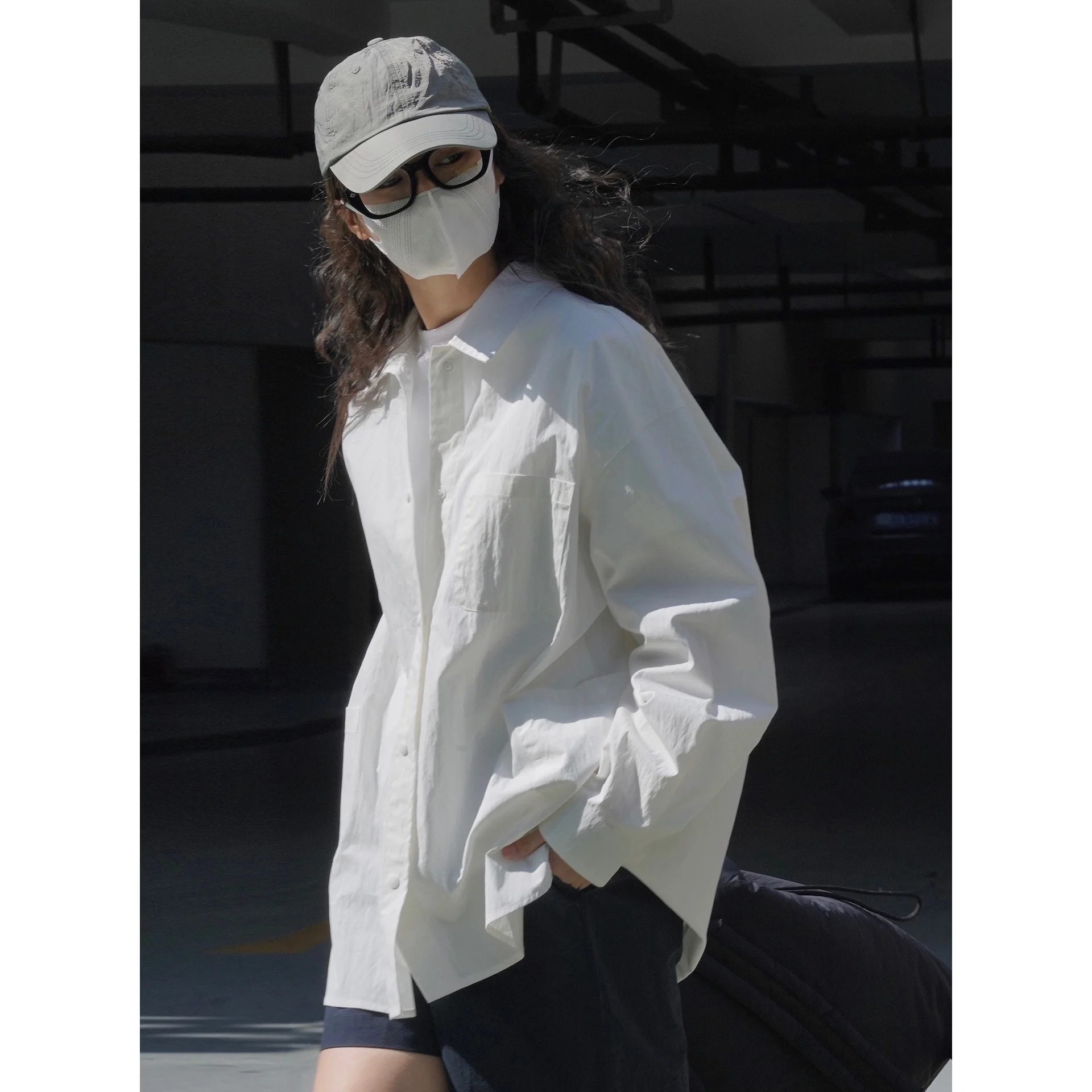 

Весенняя рубашка-поло унисекс с простым силуэтом, Свободный Тонкий Повседневный Женский Топ