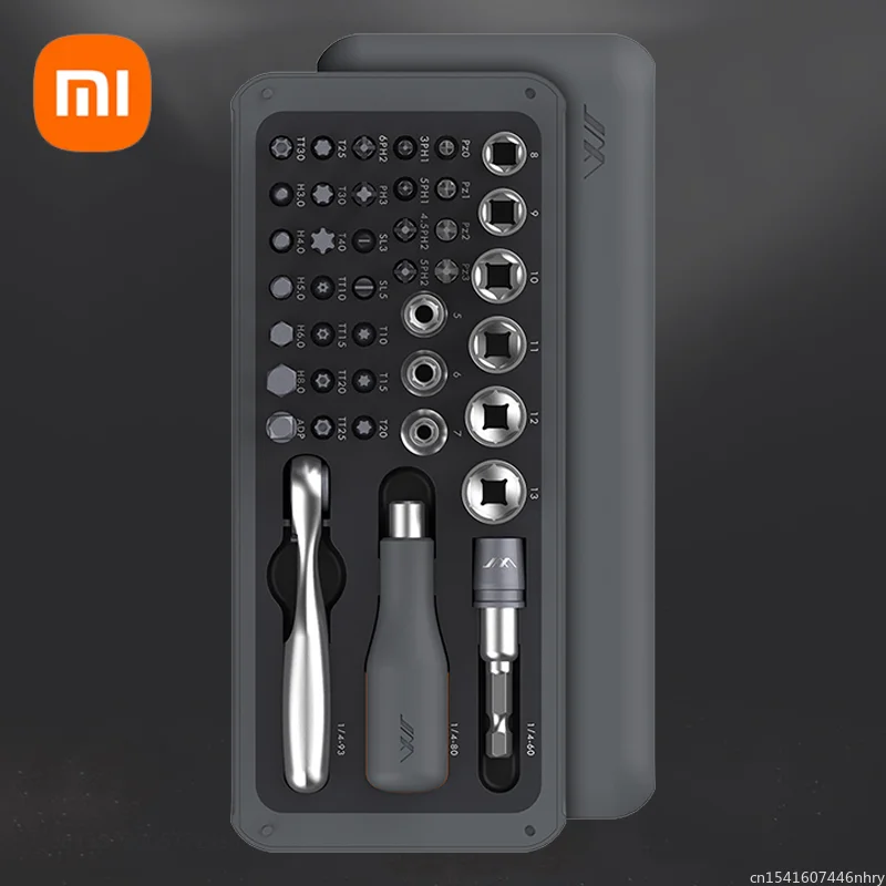 

Xiaomi JIMI 41 IN 1 Screwdriver Set S2 Magnetic Bits Ratchet Wrench Kit Hand Tools Household Sleeve Repair Tool Home Appliances