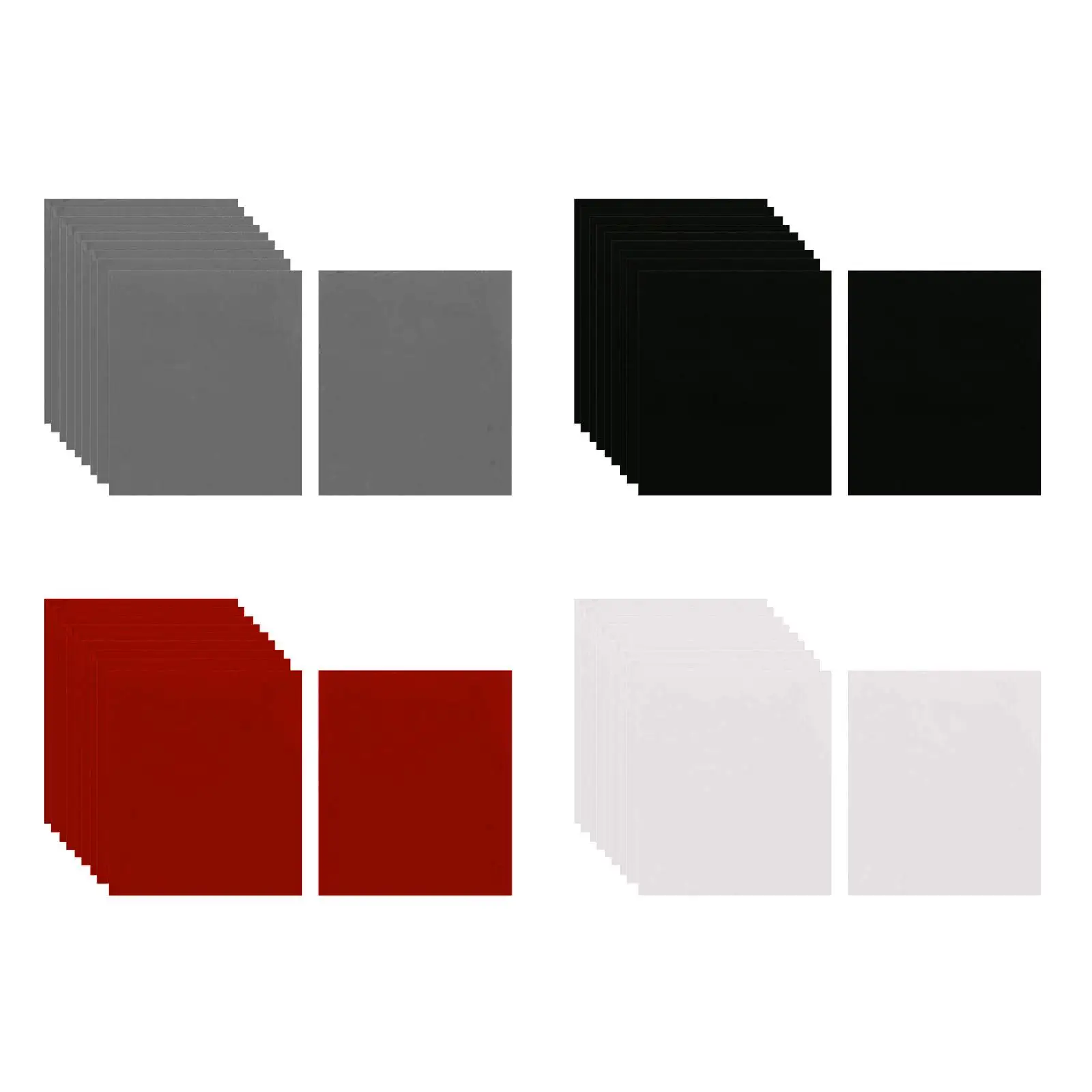 10 Упаковок Самоклеящейся Фетровой Ткани Бархатные Листы Водостойкая Липкая