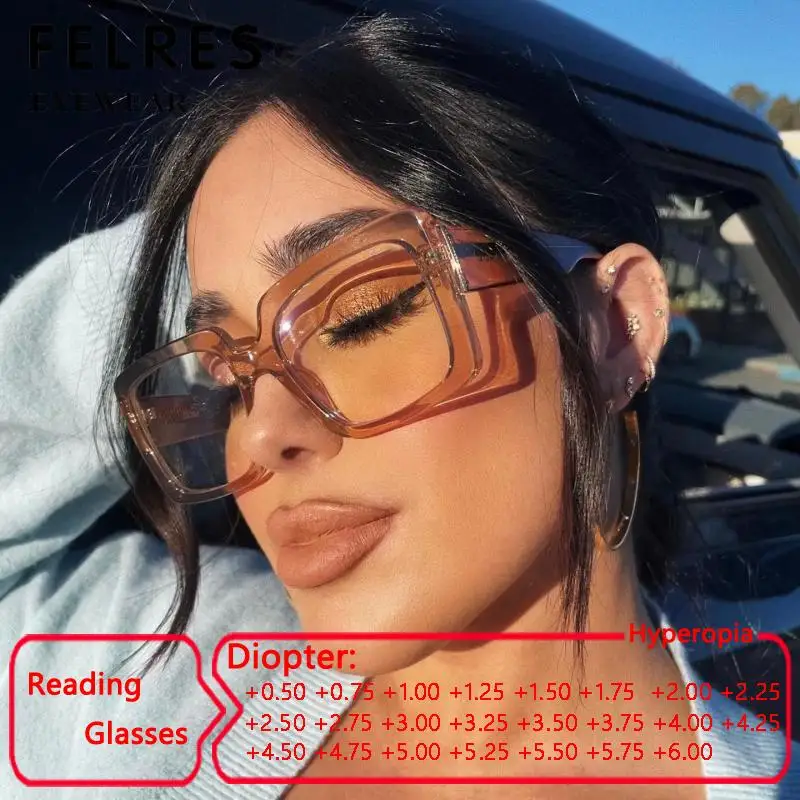 Очки для чтения Квадратные прозрачные мужчин и женщин пикантные модные