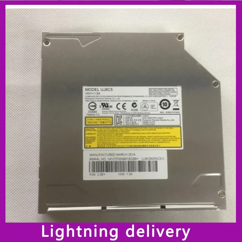 Оригинальный привод для записи DVD RW с разъемом SATA 12 7 мм UJ8C5 UJ-8C5 ноутбука