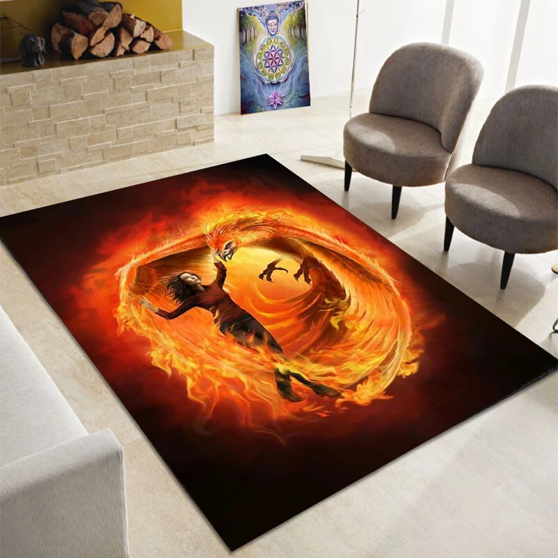 Flame Sexy Beauty, Living Room, Bedroom, Sofa, Entry Kitchen, Non slip Floor Mat, Small Carpet Alfombras Para La Sala Moderna