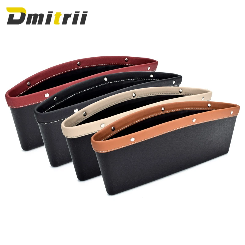 

Car Organizer Storage Car Seat Slit Gap Pocket Multifunctional Driver Seat Catcher Cup Holder Car Accessories PU Leather
