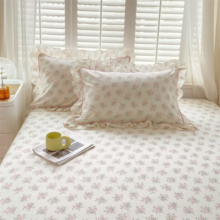 

Bonenjoy наволочки из хлопка 2 шт., цветочный стиль