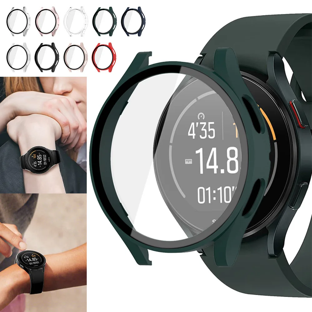 Suitable for Samsung Galaxy Watch 4  40MM 44MM Housing+Tempered Glass Film Protective Sleeve