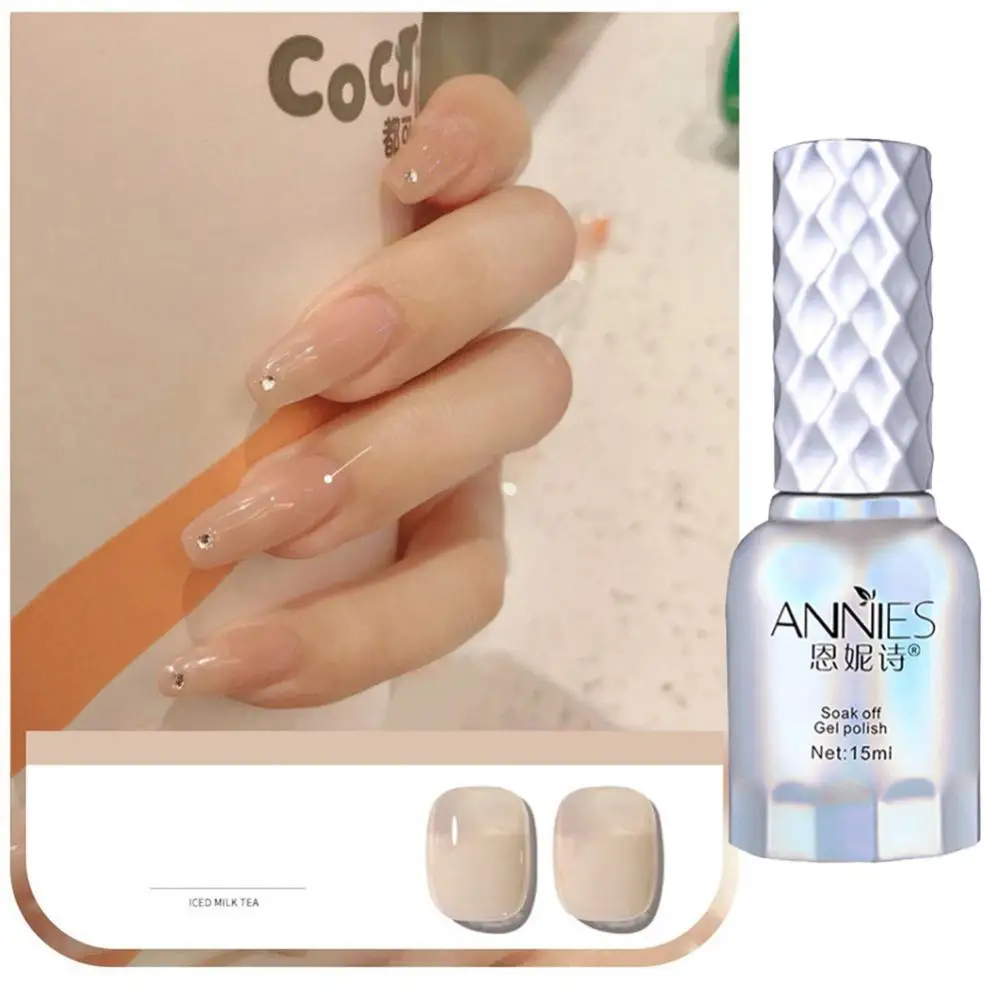 

15ml 38 Colors Nail Polish UV Soak Off Phototherapy Manicure Gel New Rose Bean Paste Color Glue Nail Shop Special Glue Nail Art