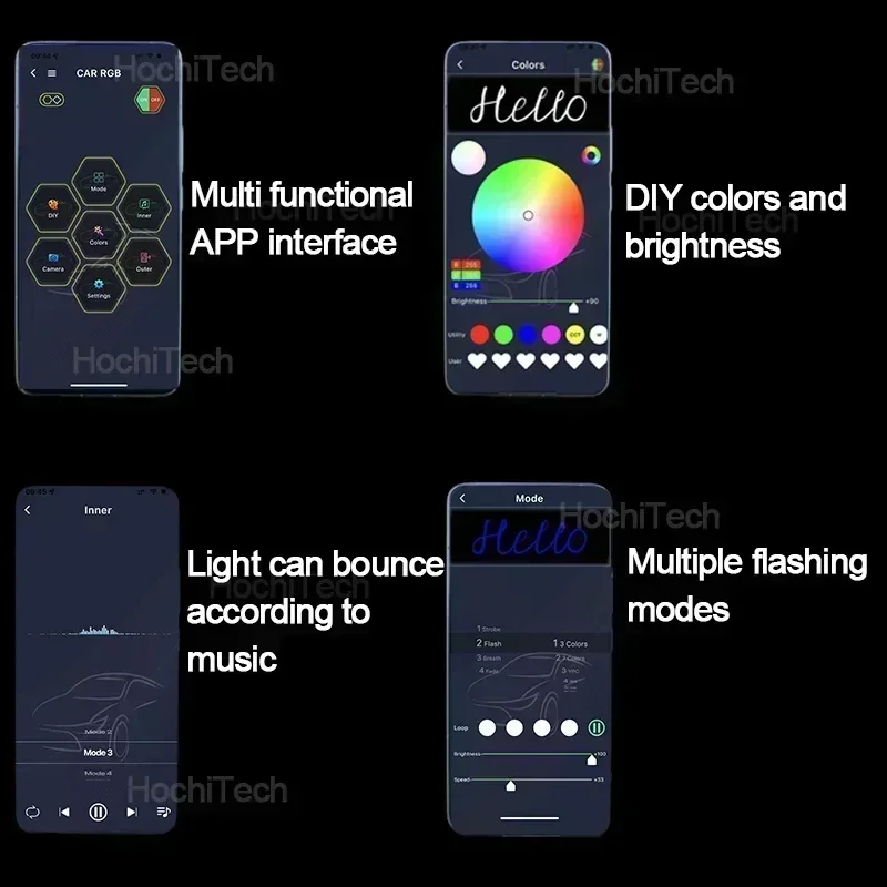 DTM RGB App Control LED Angel Eyes Ring Lamp Автомобильные ходовые огни DRL для BMW 1 серии E81 E82 E87 E88