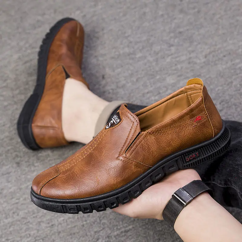 

Authentic All-match Work Soft Sole Pedal Men Flat Shoes Casual Slip on Men Casual Shoes Men Loafers Shoes S13940-S13951 Dn