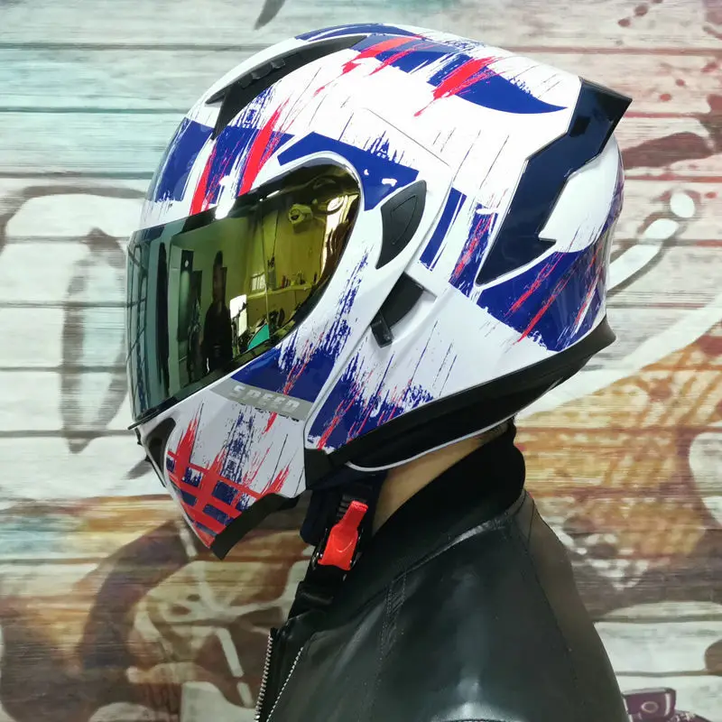 

Мотоциклетные шлемы для мужчин и женщин, летние шлемы с двойными линзами, персонализированный шлем для езды на открытом воздухе