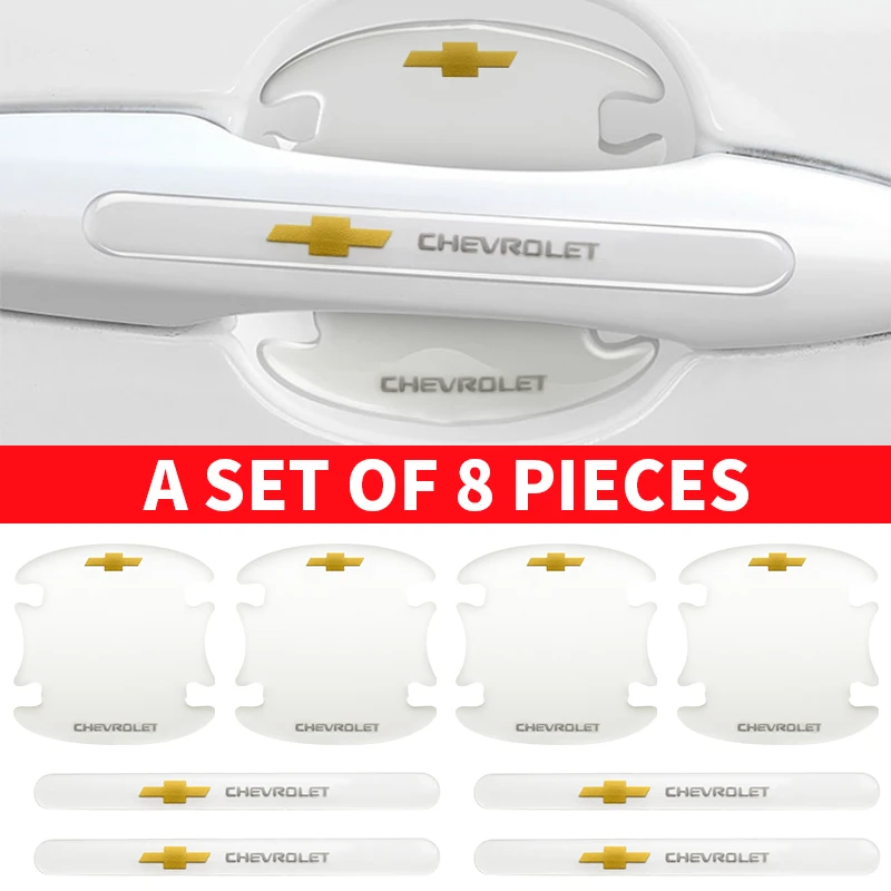 

Car Door Handle Bowl Transparent Rubber Protector Car Sticker Door Wrist Film For Chevrolets Cruze Captiva Onix Aveo Niva Trax