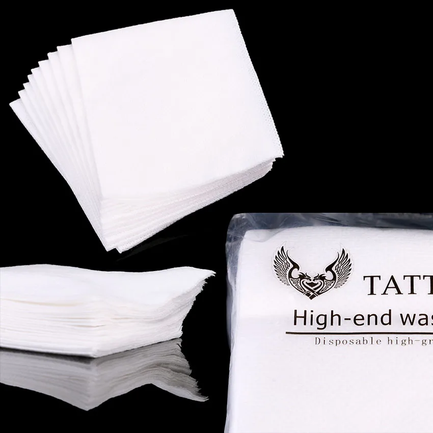 Одноразовые Салфетки Для Татуировок Бумажная Белая Нетканая Ткань 24x15 См