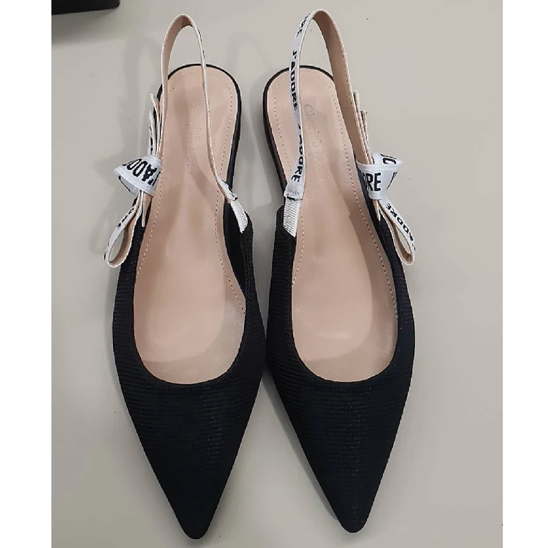 Bow-knot Pointed Toe Stiletto Fine Heels Sandals Ankle Strap Solid Color Female Pumps Party Slingback Women Shoes