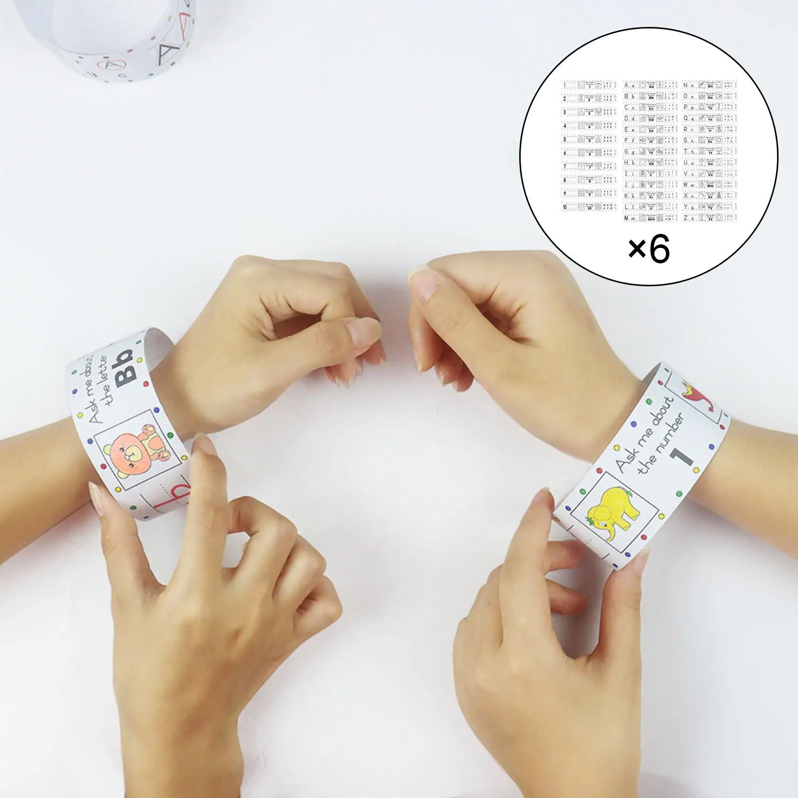

Paper Wristband Toys Developmental Toys Early Educational for Gifts