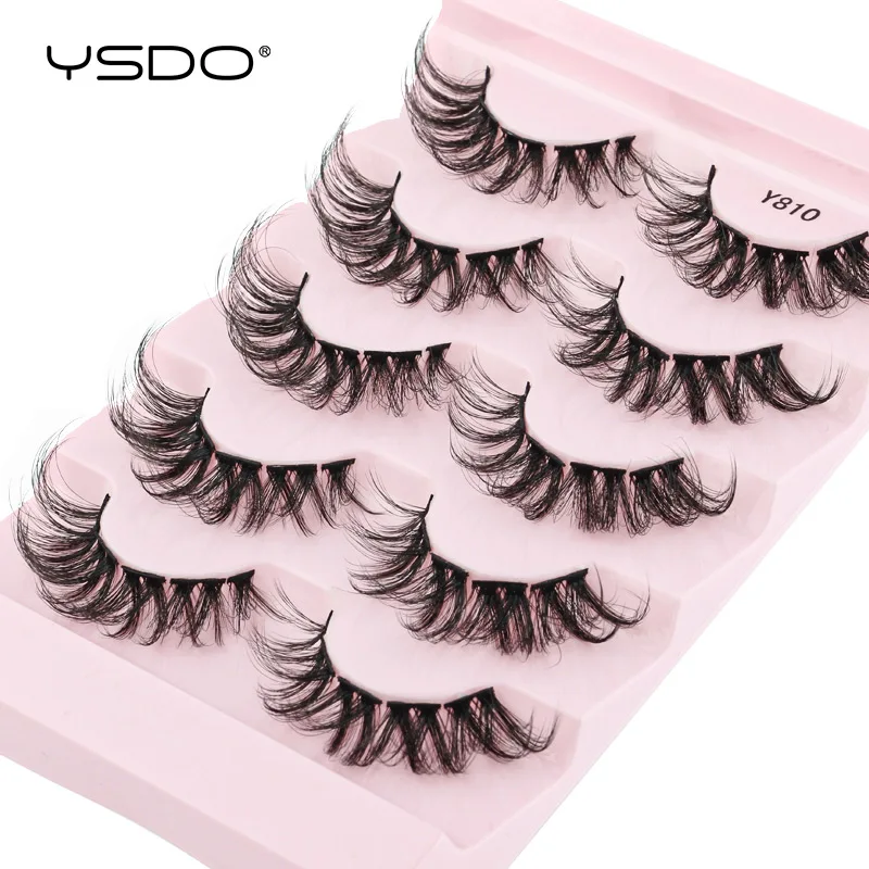 Ysdo Натуральные Полусегментальные Искусственные Накладные Ресницы Соболь