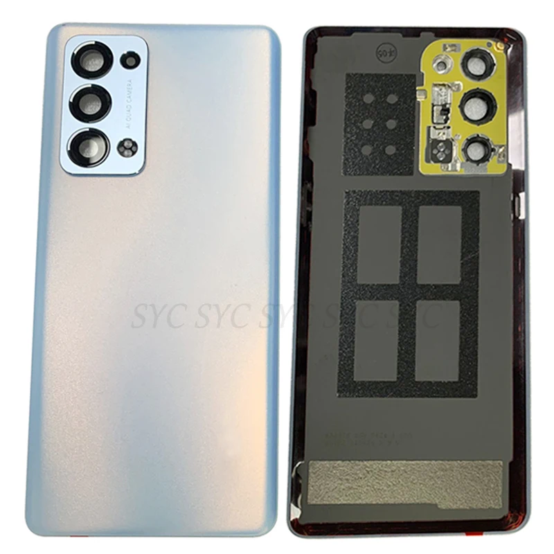 Задняя крышка батарейного отсека для OPPO Reno 6 Pro Чехол Snapdragon CPH2247 задняя с логотипом