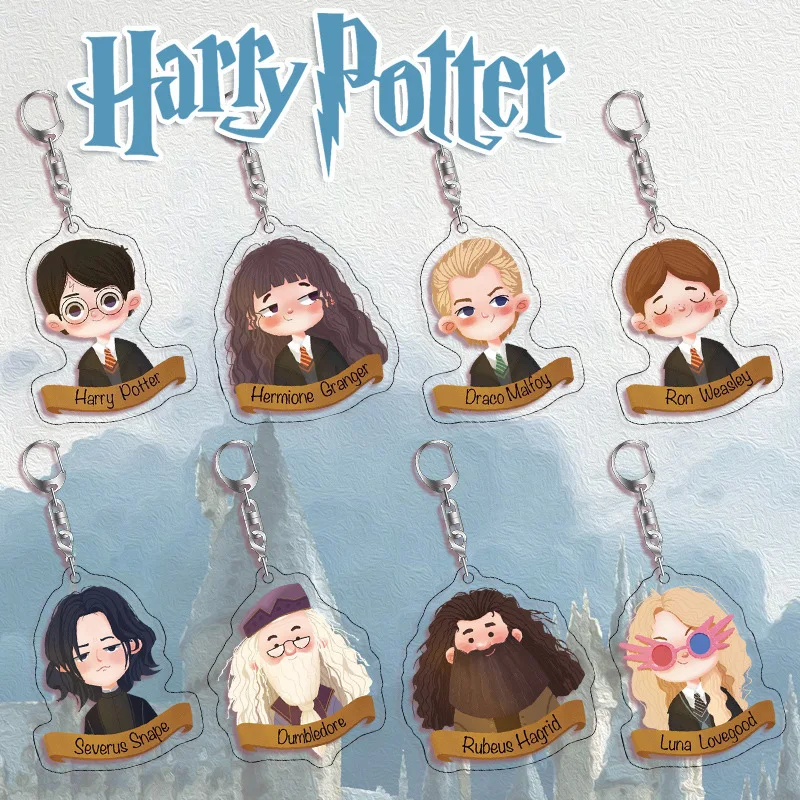 

Kawaii Harries Acrylic Pendant Keychain Potters Malfoy Snape Hermione Magical Awakening Fandom Pendant Decorative Festival Gift