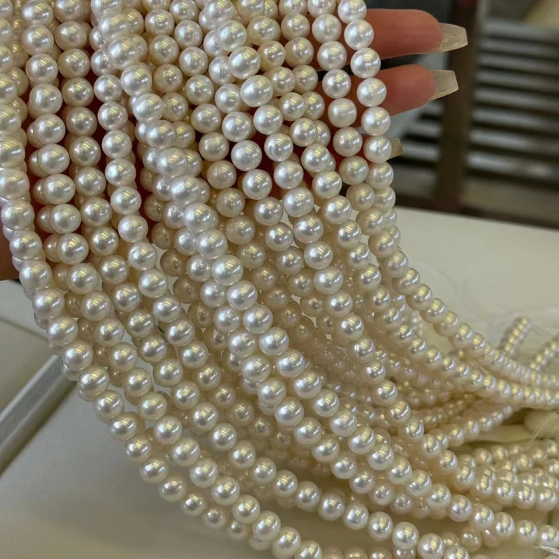 Свет бытовых товаров 8-9 мм Натуральная пресноводная полуфабрикат Зеркало Жемчуг