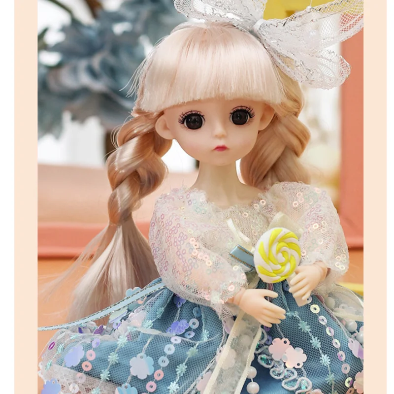 

New 30cm Doll 21 Movable Joints BJD 12 Inch Makeup Princess Dress Up Dolls 3DEyes Dolls with Fashion Clothes for Girls Toy