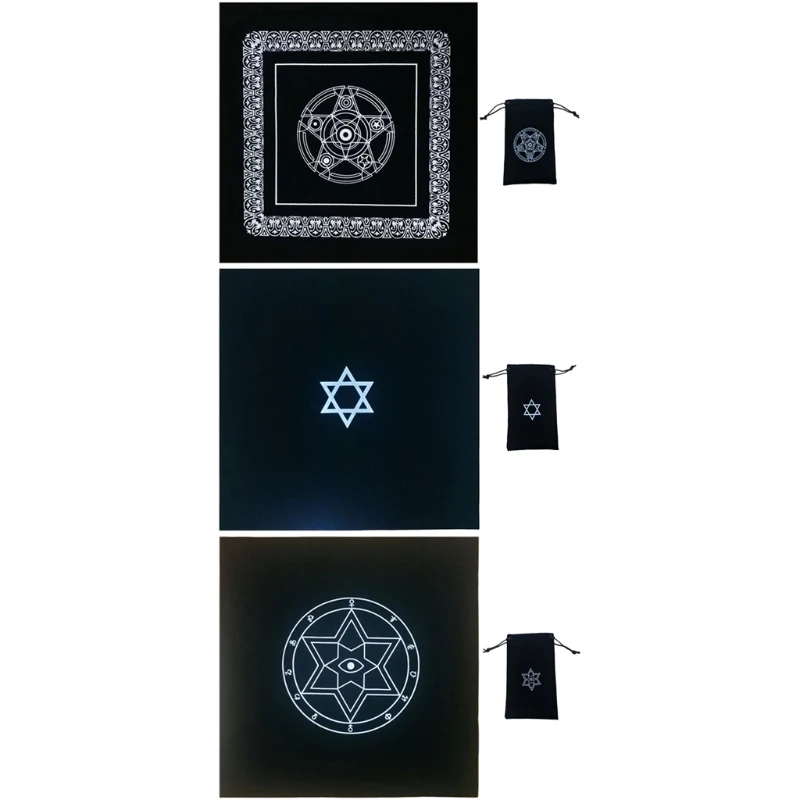 

Home Altar Tarot Card Cloth Washable Tablecloth 12 Constellations Astrology Tarot Divination Cards Table Cloth Tapestry R66E