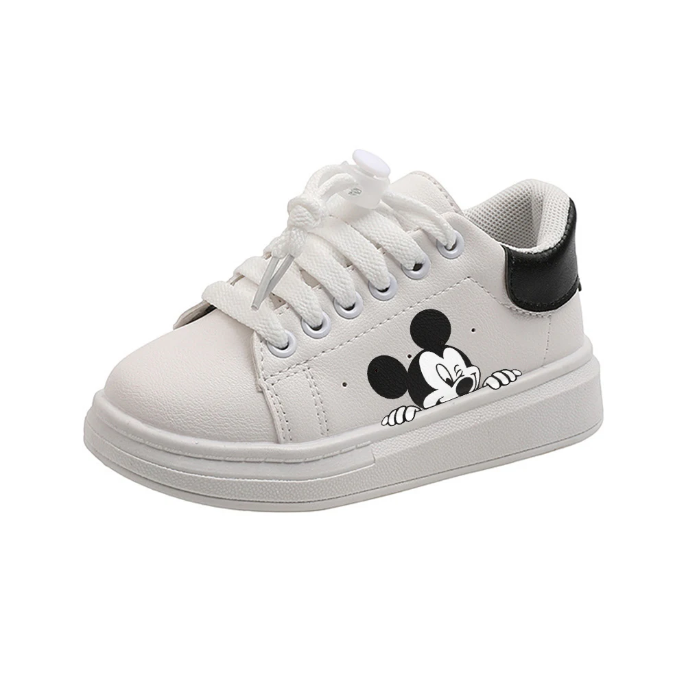 Disney Mickey Minnie Mouse Children Cartoon Girl Student Soft Soft Casual Shoes Sports Shoes Student Running Shoes Size