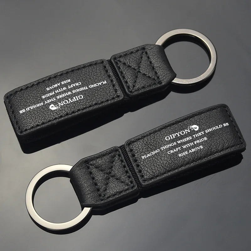 

High Quality Men's Leather Keychain Man Cowhide Business Keychains Men Fashion Car Key Ring Gift Pendant