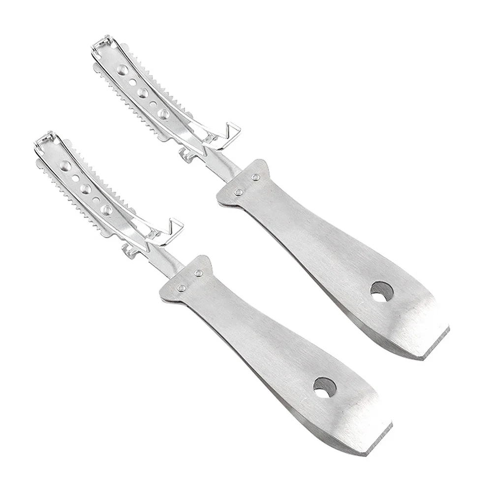 

2pcs Hair Scraper Stainless Steel Hair Remover Animal Hair Shaving Tool