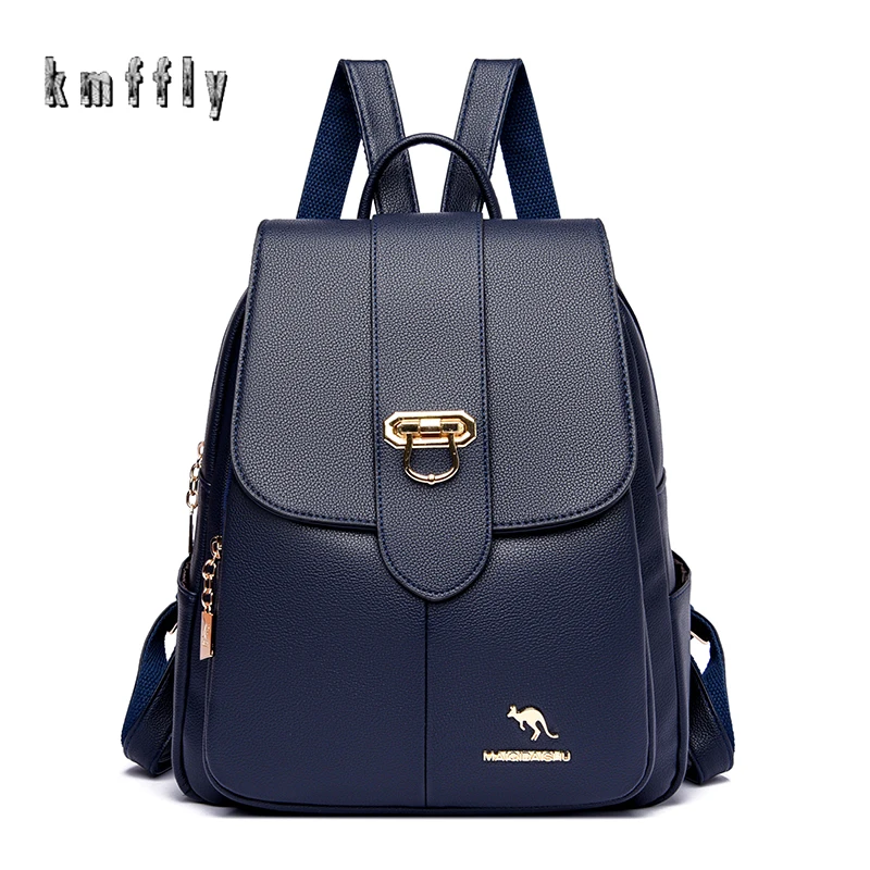 

High Quality Ladies Backpack New Fashion Bags For Women PU Leather Casual Simple Travel School Bag Large Capacity Daily Commute