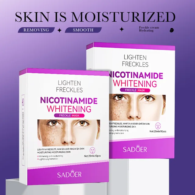 Face Sheet Mask Korean Niacinamide Brightening and Anti-Blemish Mask Hydrating and Moisturizing Face Mask for Mem Masque Visage 1