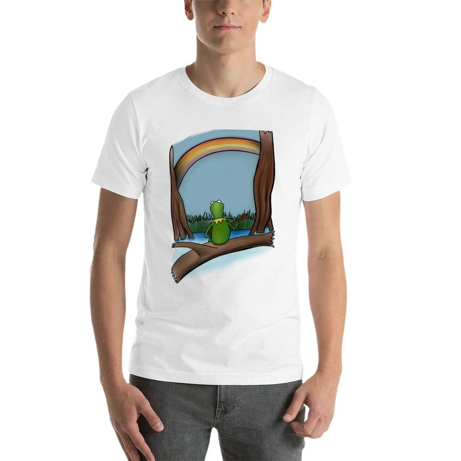 Футболка The Rainbow Connection Kermit the Frog Muppets подарки для парня футболки