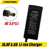 16 8v 5alithium battery charger 4s14 4v 14 8v polymer lithium battery charger dc 5 52 1mm connector high quality