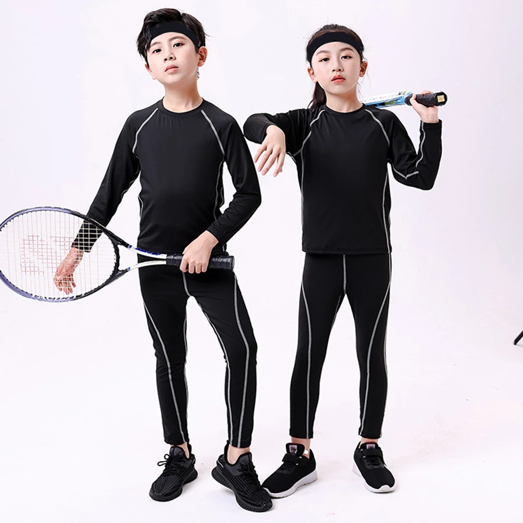 

Kids Winter Base Thermal Underwear Warm Sportswear Fitness Long Johns