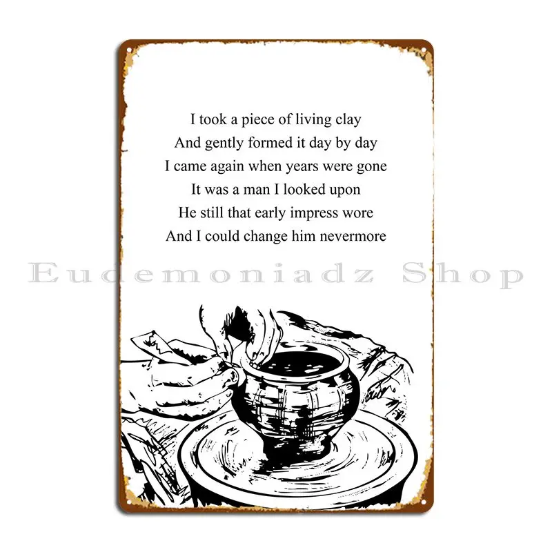 

Living Clay Metal Sign Wall Cave Wall Decor Wall Plaque Customize Cinema Tin Sign Poster