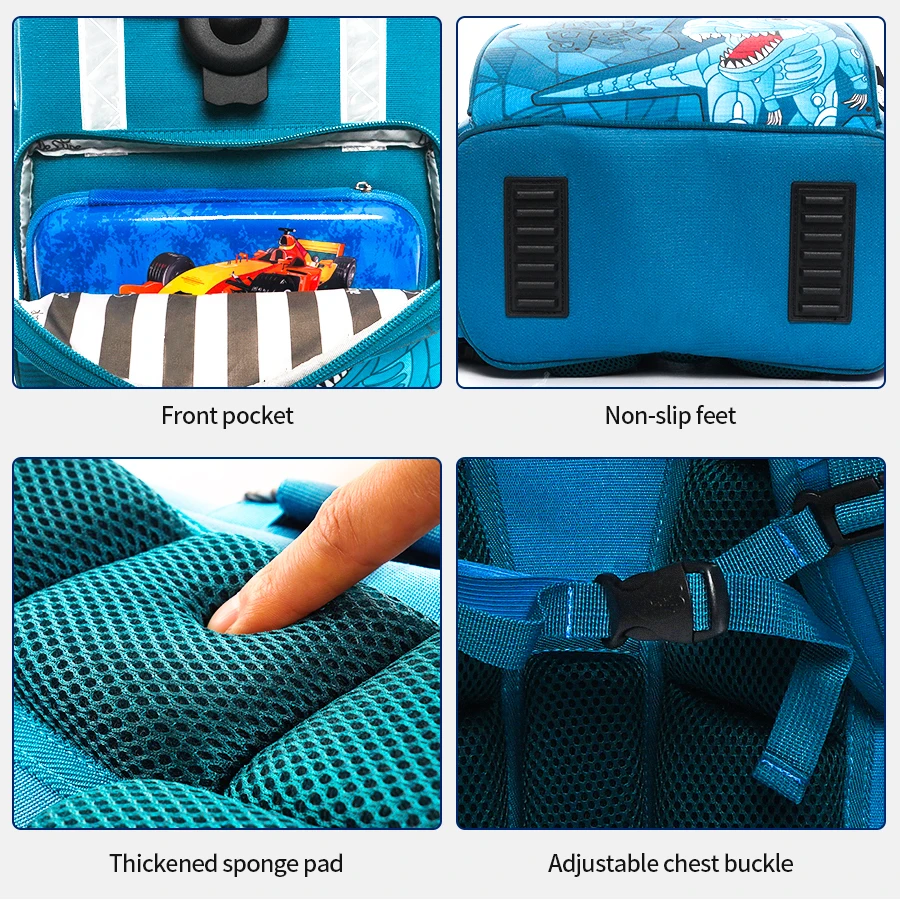 2022 Brand Children School bags for Boys Kids 3D Cartoon Dinosaur Schoolbag Orthopedic Primary School backpack mochilas infantil