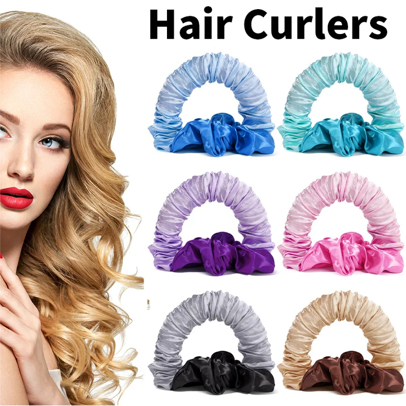 

1PC Heatless Curling Rod Headband No Heat Hair Rollers Ribbon Hair Curler Wave Formers Lazy Sleeping Curls DIY Hairstyling Tools