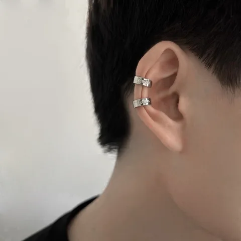 Клипсы из нержавеющей стали в стиле панк