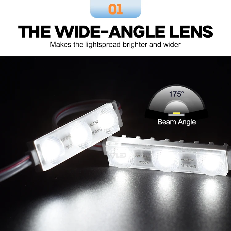 Светодиодный модуль высокой мощности AC110v 2835 50 шт. подходит для ночника 2-10 дюймов