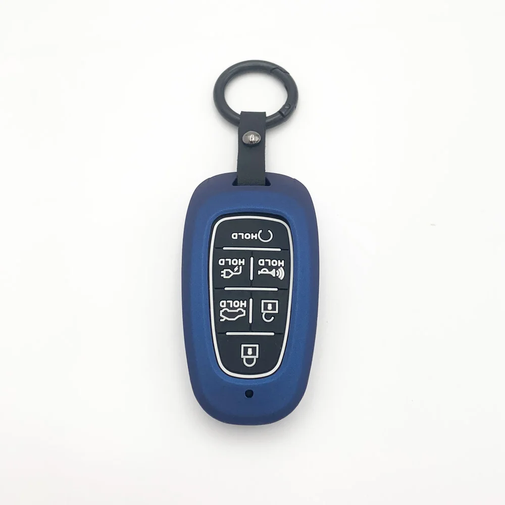 

6 Buttons ABS Car Key Case Cover for Hyundai Solaris Sonata Hybrid NEXO NX4 New Grand Santa Fe Tucson 2020 2021