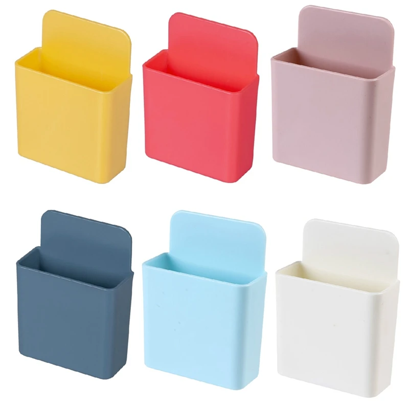 

Wall Mounted Storage Box Remote Control Storage Organizer Case For Air Conditioner TV Mobile Phone Plug Holder Stand Rack