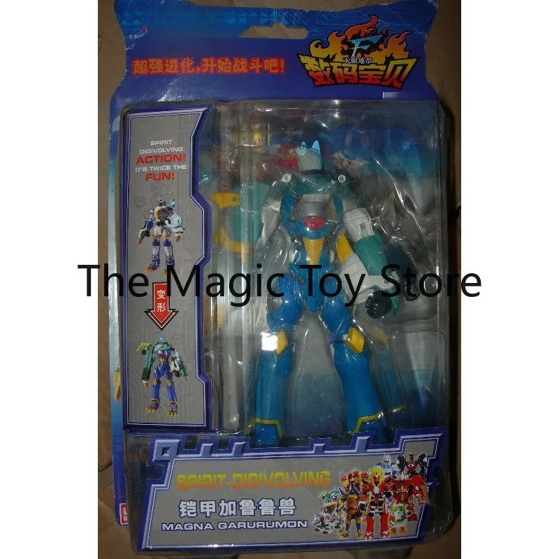 Фото Оригинальная фигурка-трансформер Bandai Digimon Armor Garurumon DigiCaesar Tyrannomon, модель игрушки Омегамон №1
