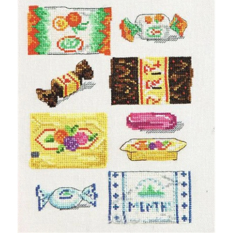 

ZZ2726 Cross Stitch Kit Embroidery Art Homfun Bear Cross Stich Painting Joy Sunday Christmas Decorations For Home Homefun