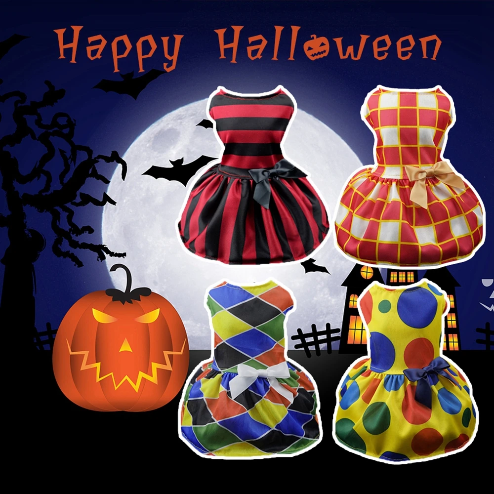 Платье для кошек и собак удобная одежда с бантом домашних животных Мягкая